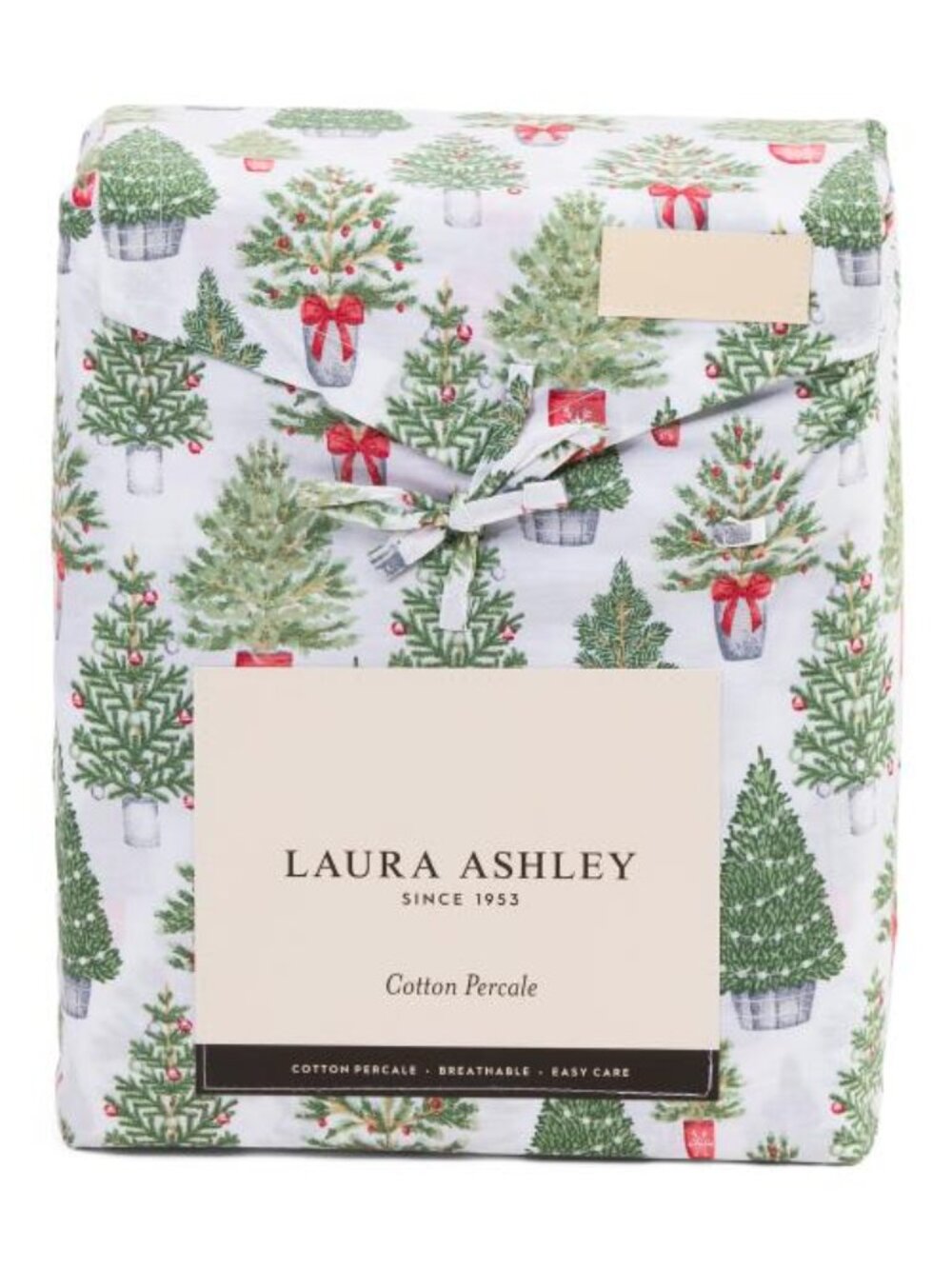 LAURA ASHLEY Cotton Percale Mini Trees Sheet Set